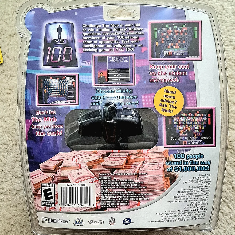 1 vs 100 Plug And Play Tv Games New In Package
